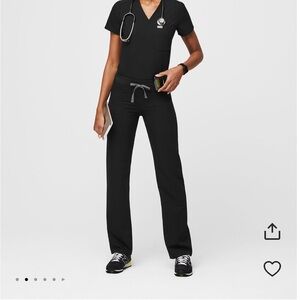 Figs Livingston scrub pants Small Black